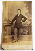 1880s Victorian Carte de Visite Card Photograph by J Paton of Greenock 