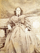 Victorian Carte de Visite Card Photograph of a Victorian  Lady in Dress