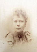 Large 1800s Victorian Cabinet Card Photograph by Herbert Hartwell 