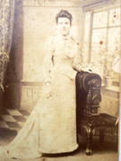 Large 1800s Victorian Cabinet Card Photograph by W Bond of Norwich