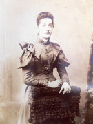 Large 1800s Victorian Cabinet Card Photograph by Taylor of Manchester