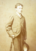  Large 1800s Victorian Cabinet Card Photograph by Tarony of Scarborough