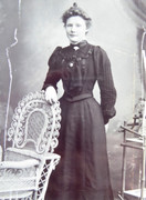 Large 1800s Victorian Cabinet Card Photograph by W Gammie of Turriff