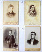 4 x Large 1800s  Victorian Cabinet Card Photographs Cabinet Portrait etc. 