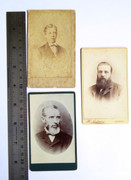 3 x  Victorian Carte de Visite Card Photographs of Gentleman 