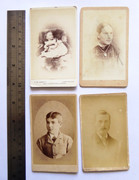 4 x  Victorian Carte de Visite Card Photograph by Smartt Tuohy etc