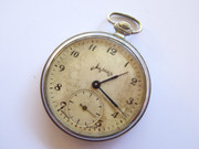 Vintage Mechanical Art Deco Style Molnija  Russian Pocket Watch  