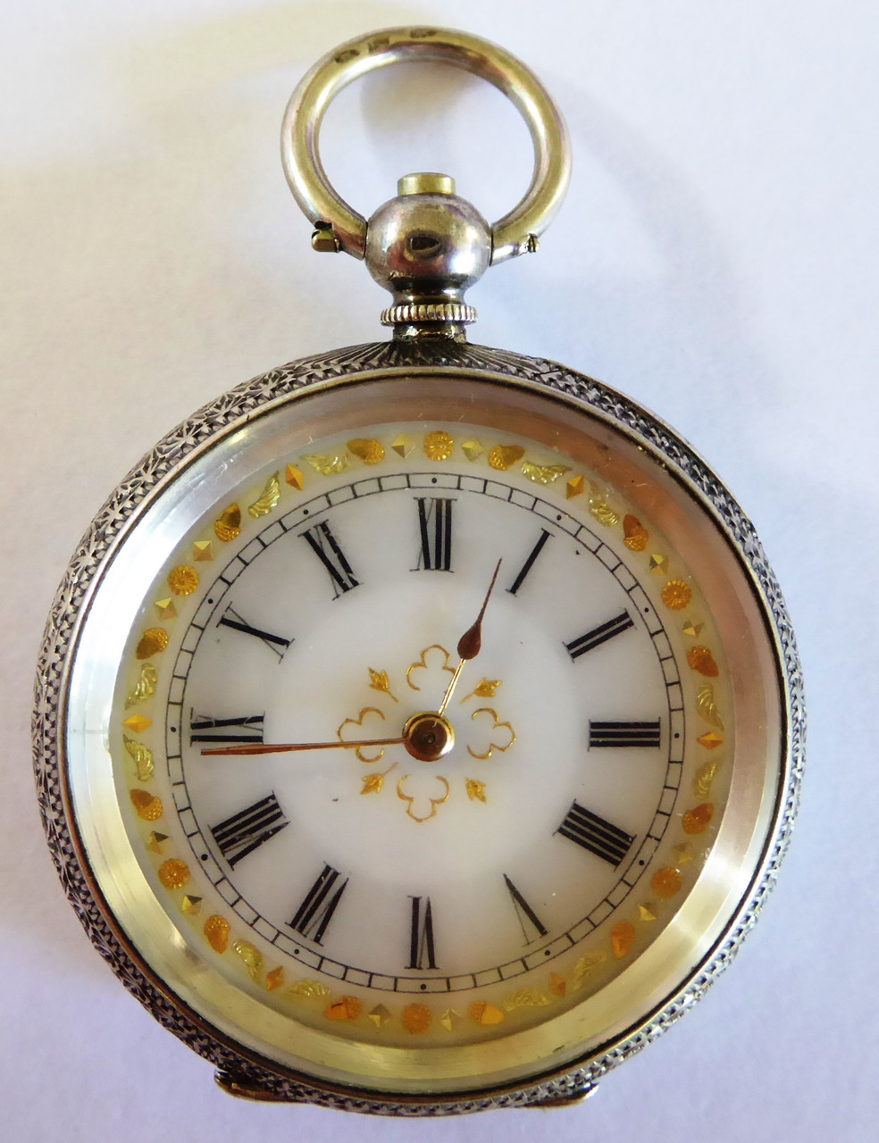 Antique Late 1800s Swiss Chopard Hallmarked Fancy Gold Enamel Dial ...