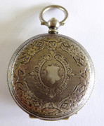 Antique 1883 English Hallmarked Solid Sterling Silver Pocket Watch (Needs Work)