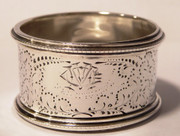 Heavy 1919 Hallmarked Sterling Silver Napkin Ring by  Silversmith Thomas Levesley