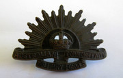 Antique WW2 Military AIF Australia Rising Sun  Shoulder  Badge