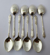 Antique Set of 6 EPNS Silver  Apostle Teaspoons Made in England