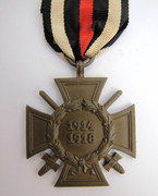 WW1 Germany German Hindenburg Honour Cross With Swords Marked JK in Triangle