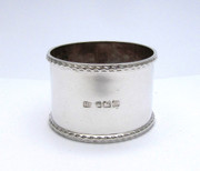 Heavy 1904 Hallmarked Sterling Silver Napkin Ring by  Silversmith Harry Atkin