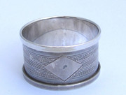 Art Deco 1931 Hallmarked Sterling Silver Napkin Ring by  Silversmith Henry Griffith & Sons