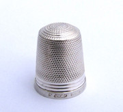 Antique 1900 Hallmarked Sterling  Silver Sewing Thimble Silversmith