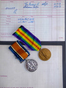Pair of Original  WW1 War Medals 41719 SJT R Dillon The Queens Regiment