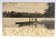 South Africa Zulu c1907 Natives Fishing Postcard by P.S.& C. Cape Town