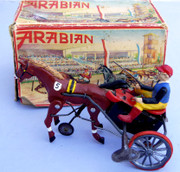 German made Tin Toy DPa DGM Arabian no 5 Wind up Horse Original box - Working With Key