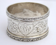 Antique 1902 Hallmarked Sterling Silver Napkin Ring