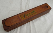 Antique Ayjay Wooden Pencil Box with Compartments