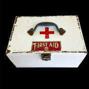 Antique 1930s Deco Sanax Melbourne First Aid Red Cross Carry Medical Case