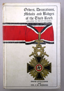 German WW1 WW2 Book Orders, Decorations, Medals and Badges of the Third Reich