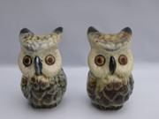 Vintage Darbyshire Australian Pottery Owl Salt & Pepper Shakers