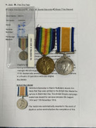 Pair Original WW1 War Medals Martin Walkden RFA Royal Field Artillery
