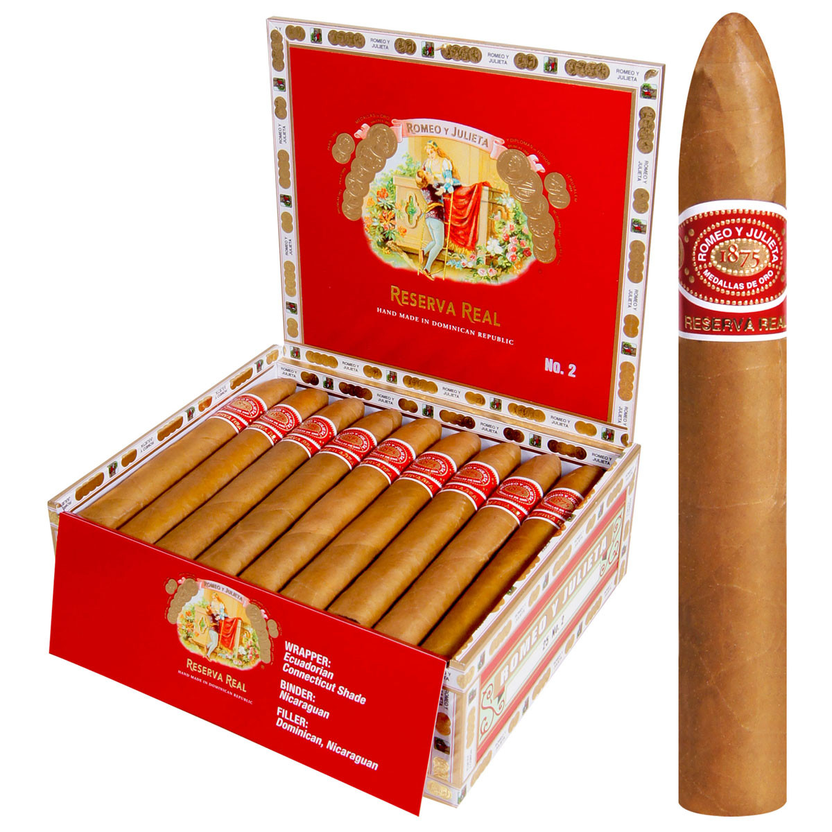 Romeo Y Julieta Reserva Real No. 2 Cigar CUBAN CRAFTERS Romeo Y Julieta Reserva Real No. 2 Cigar CUBAN CRAFTERS