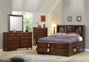 C200609 - Galaway I Warm Brown Solid Wood Storage Bed 4 Piece Set