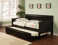 C300036BLK - Estella Black Solid Wood Day Bed with Trundle