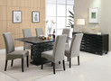 C102061 - Norna Rich Ash Black Solid Wood 7 Piece Standard Height Dining Set