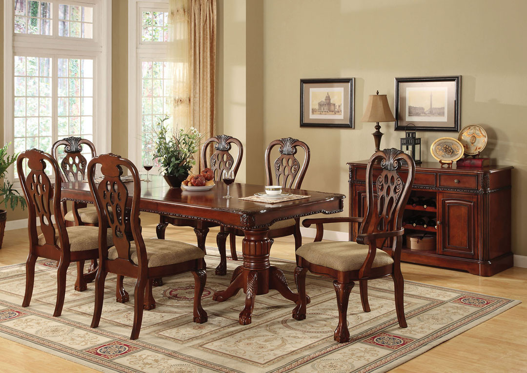 Solid Cherry Dining Room Set For Sale