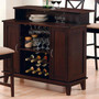 c100218 - Griffin Contemporary Bar with Wine and Stemware Storage Bar Unit