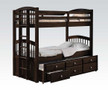 AC40000 -Desta Twin/Twin Solid Wood Bunk Bed W/ Trundle