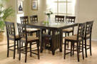C100438 - Cortez Solid Wood 9 Piece Counter Height Dining Set