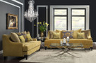 FA2201 - Azurine Gold Fabric Sofa and Love Seat