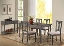 AC71435 - Wallace Weathered Blue Washed Solid Wood 5 Piece Dining Set