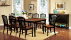 FA3431T - MAYVILLE BLACK /ANTIQUE SOLID WOOD 7 PC. DINING SET