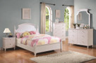 C400681 - Bethany Cottage Style  Bed with Crown Molding Headboard
