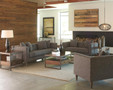C505771 - Ellery Tweed Like Fabric Sofa and Love Seat with Traditional Industrial Style