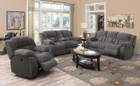 C601921 - Winston Grey Casual Motion Reclining Sofa and Love Seat