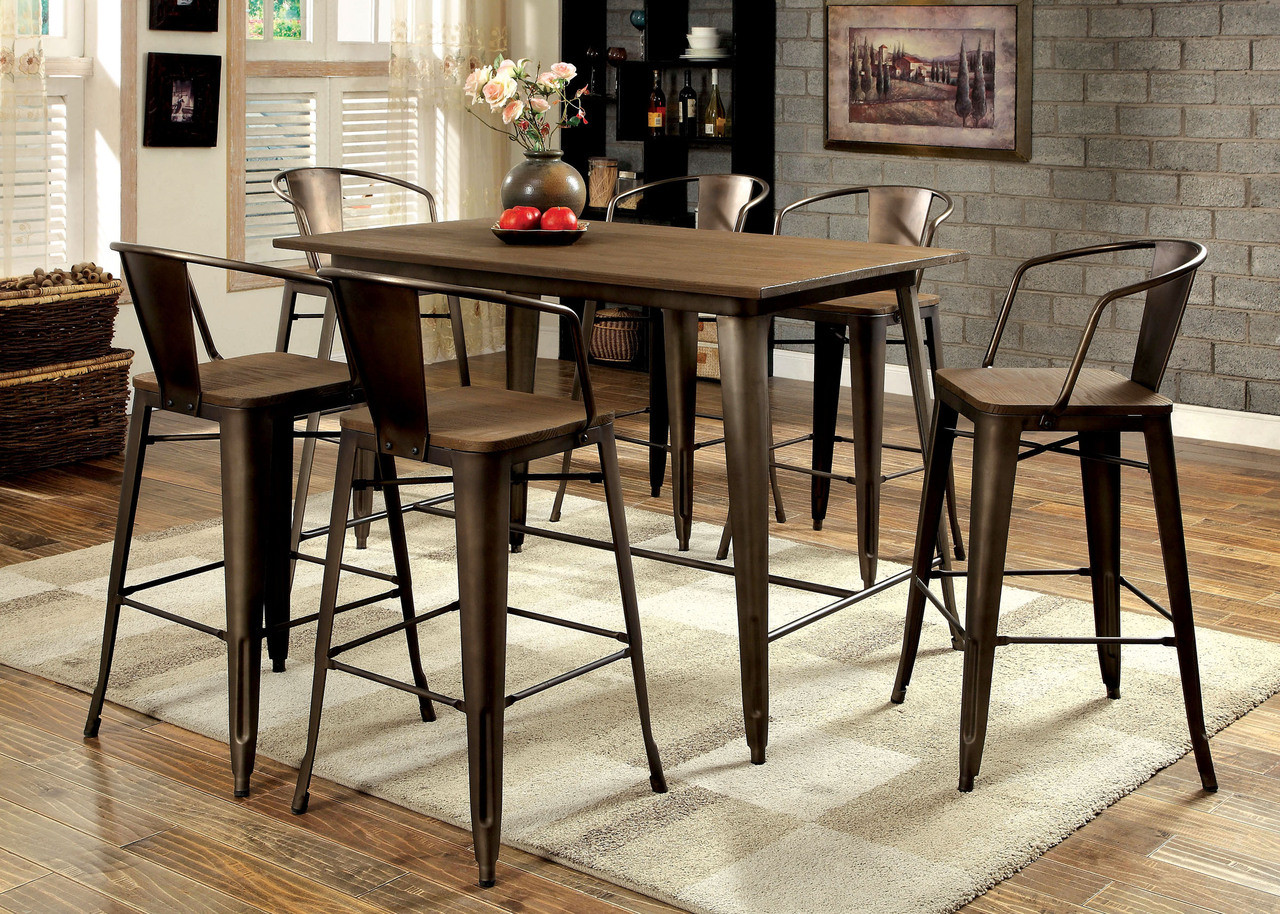 imagio home furniture 9 piece counter height dining set