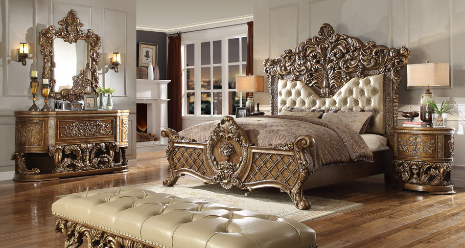 hd8018 enzo formal bedroom set with elegant carvings - inland empire