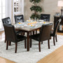 FA3368T - MARVILLE 7 PIECE GENUINE MARBLE TOP DINING SET