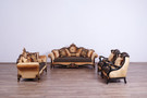 EF41024 - Bashir Italian Mahogany Solid Wood Formal Sofa Set
