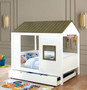 FA7133 - Kurbin Full Size House Bed  W/ Trundle Bed