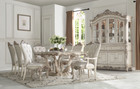 AC67440 - Martino Formal Antique Champagne Finish 9 Piece Dining Set