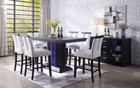 AC70655 - Ricarda 7 Piece Counter Height Dining Set With LED Lighting